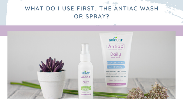 What do I use first, the Antiac wash or Spray?