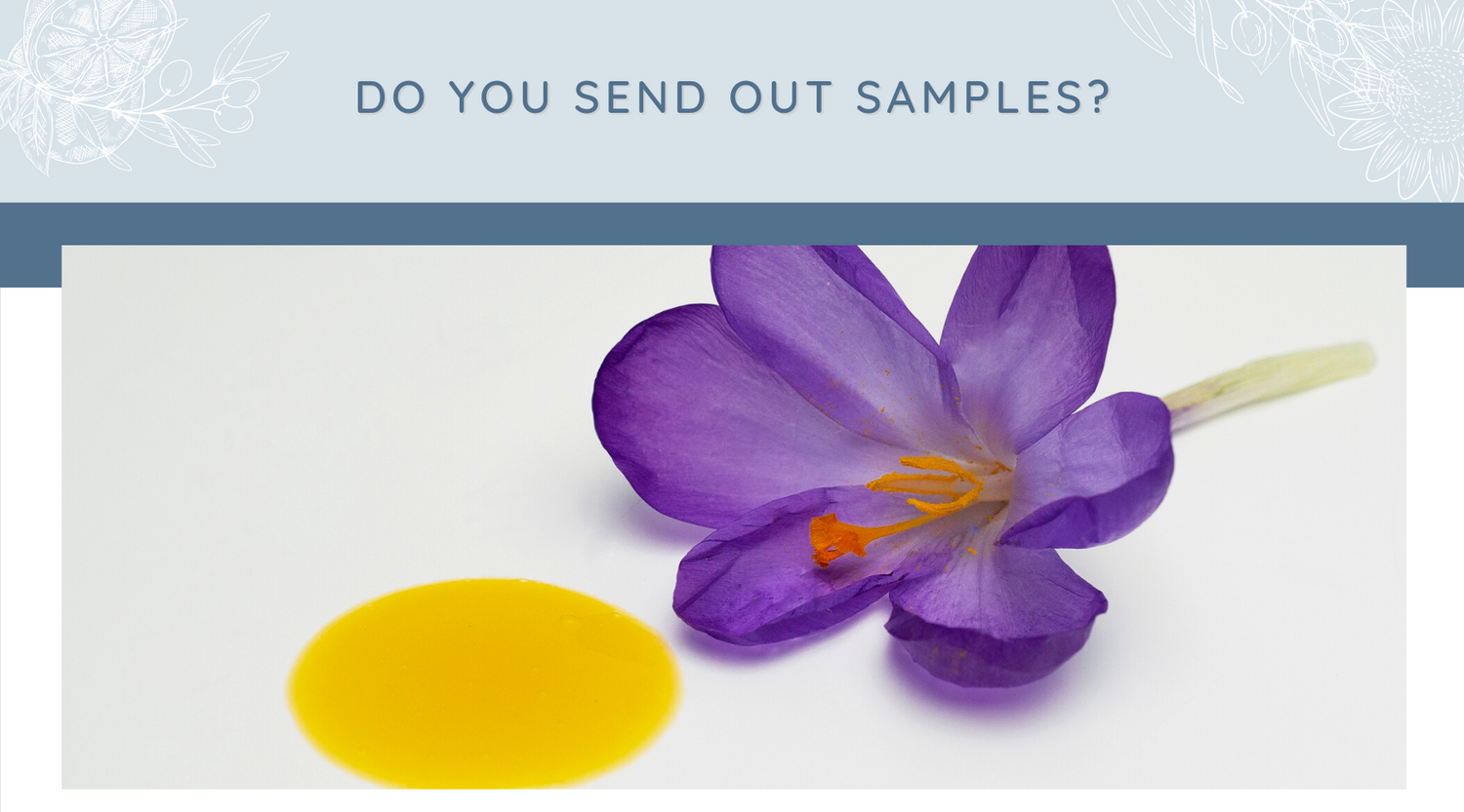 Do you send out samples?