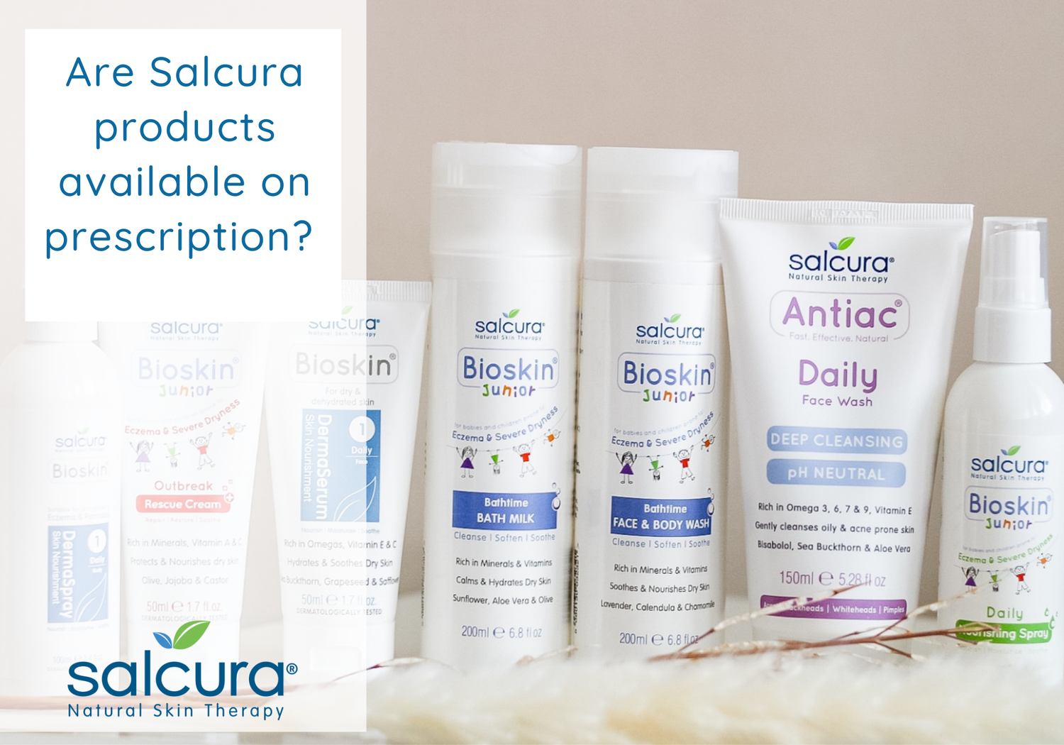 Are Salcura products available on prescription?