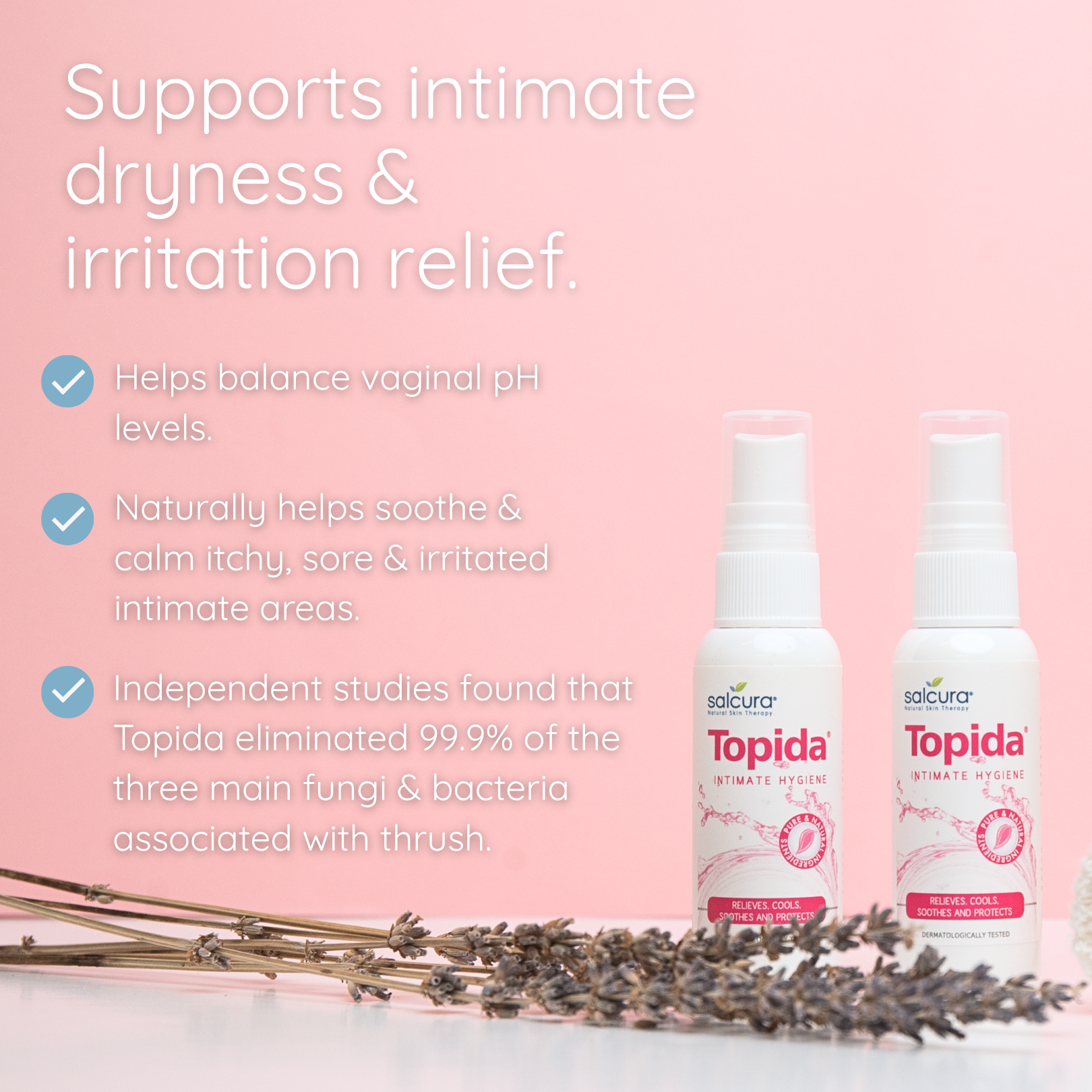 Topida Intimate Hygiene Spray Twin Pack